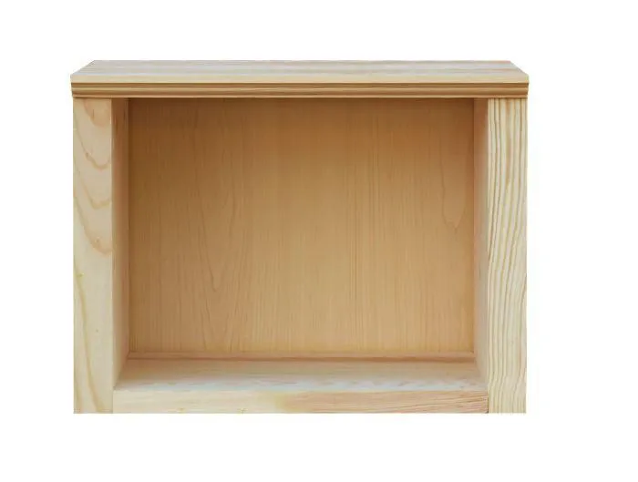 Bücherregal - 40 cm breit, Kiefer Holz-Massiv, Farbe: Natur Abbildung