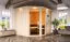Sauna "Bjarki 3" SET mit bronzierter Tür und Kranz mit Ofen BIO 9 kW - 245 x 210 x 202 cm (B x T x H)