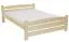 Holzbett 160 x 200 cm Kiefer massiv Natur mit Lattenrost