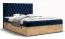 Boxspringbett im modernen Design Pilio 75, Farbe: Blau / Eiche Golden Craft - Liegefläche: 180 x 200 cm (B x L)