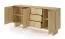 Kommode | Farbe: Eiche geölt | Push-to-open Funktion | 183 x 38 x 83 cm | 3 Drehtüren | 3 Schubladen | 6 Fächer | Sideboard | ABS-Kanten