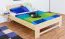 Kinderbett / Jugendbett Buche massiv Vollholz natur 110, inkl. Lattenrost - 140 x 200 cm (B x L)
