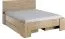 Doppelbett Faleula 10, Farbe: Eiche - Liegefläche: 160 x 200 cm (B x L)
