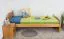 Kinderbett / Jugendbett Kiefer massiv Vollholz Erlefarben 82, inkl. Lattenrost - 100 x 200 cm (B x L)