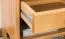 Nachtkommode Kiefer massiv Vollholz Erlefarben Junco 132 - Abmessung: 45 x 34 x 29 cm (H x B x T)