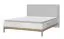 Doppelbett Faleasiu 33, Farbe: Weiß / Walnuss - Liegefläche: 180 x 200 cm (B x L)