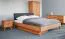 Doppelbett Timaru 03 Kernbuche massiv geölt - Liegefläche: 160 x 200 cm (B x L)