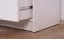 Kinderzimmer - Kommode Walter 08, Farbe: Weiß Hochglanz / Lila - 85 x 80 x 40 cm (H x B x T)