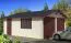 Holzgarage Ortberg - 70 mm Blockbohlenhaus, Grundfläche: 29,3 m², Satteldach