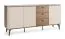 Schlafzimmer Komplett-Set D Belladere | 3-teilig | Nuss/Kaschmir/Braun | Kommode und Nachtkommode | Einzelbett inkl. Lattenrost 140 x 200 cm