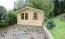 Steiner Shopping Gartenhaus R12 - 44 mm Blockbohlenhaus, Grundfläche: 13,90 m², Satteldach