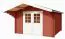 Gartenhaus G261 Schwedenrot - 34 mm Blockbohlenhaus, Grundfläche: 8,60 m², Satteldach