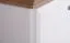 Sitzbank mit Stauraum / Schuhschrank Cuenca 09, Farbe: Eiche / Weiß - Abmessungen: 60 x 60 x 39 cm (H x B x T)