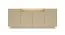 Kommode | Farbe: Kakao / Eiche Cremona | 4 Drehtüren | inkl. LED-Beleuchtung | 9 Fächer | 203 x 40 x 83 cm | Push-to-open Funktion | Sideboard | ABS-Kanten