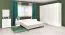 Schlafzimmer - Kleiderschrank, Farbe: Weiß - 222 x 150 x 52 cm (H x B x T)