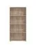 Regal mit vier Fächer Knide 06, Farbe: Eiche Grau, ABS-Kantenschutz, Bücherregal, hochwertige Verarbeitung, Maße: 142 x 70 x 24,5 cm, für Wohnzimmer