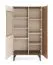 Wohnzimmer Komplett-Set A Belladere | 5-teilig | Nuss/Kaschmir | ABS-Kanten | 1 Vitrine | 1 TV-Unterschrank | 1 Kommode | 2 Couchtische