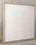 180 cm breiter Kleiderschrank mit 10 Fächern und 2 Türen | Farbe: Sonoma Eiche / Weiß Abbildung