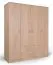 Schlafzimmer - Kleiderschrank, Farbe: Eiche Braun - 200 x 164 x 53 cm (H x B x T) Abbildung