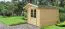 Gartenhaus L9 - 34 mm Blockbohlenhaus, Grundfläche: 10,40 m², Satteldach