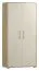 Drehtürenschrank / Kleiderschrank Curug 14, Farbe: Eiche / Buche hell - Abmessungen: 188 x 90 x 50 cm (H x B x T)