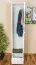 Schmaler Kleiderschrank | 1 Drehtür | 1 Schublade | mit Kleiderstange | 45 cm breit | Massivholz | Farbe: Weiß Abbildung