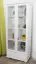 Bücherschrank, Vitrine - Kiefer Massivholz, Farbe: Weiß, 80 cm breit Abbildung