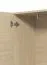 Schrank | 1 Spiegeltür | Farbe: Eiche light Port | 1 ausziehbare Kleiderstange | 4 Fächer | Maße: 64 x 35 x 194 cm | Griffe & Beine: Schwarz | für den Eingangsbereich