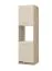 Hoher Küchenschrank mit genügend Stauraum Mionica 03, Farbe: Eiche Grau / Sandfarben, ABS-Kantenschutz, Maße: 214,5 x 60 x 57,5 cm, für Küchen