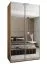Kleiderschrank / Schiebetürenschrank | 245,5 x 120 x 64 cm | 2 Kleiderstangen | 2 Schiebetüren | 6 Einlegeböden | 6 Fächer | Farbe: Eiche Artisan | Soft-Close