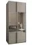 Kleiderschrank / Schiebetürenschrank | 245,5 x 120 x 64 cm | 2 Kleiderstangen | 2 Schiebetüren | 6 Fächer | Spiegel | Soft-Close | Farbe: Kaschmir