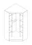Schlafzimmer - Set | Eckkleiderschrank - Set M Fafe | 5-teilig | Farbe: Eiche Artisan / Schwarz | Kleiderschrank | Schrankaufsatz | Kommode | Soft-Close-System