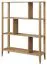 Regal Gorica 14, in Eiche Gold, 140 x 111 x 35 cm, mit 6 großen Fächern, teilmassiv, langlebig und stabil