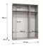 Drehtürenschrank / Kleiderschrank Korab 123, Farbe: Eiche Artisan, 1,5 Meter breit, Griffe: Kaschmir, drei Spiegeltüren, zwei Fächer, Soft-Close-Funktion