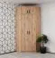 Schrankaufsatz für Fafe 08 | Eiche Artisan | 2 Türen | Soft Close | Holzoptik | 40 x 91 x 91 cm | ausreichend Platz | Griffe: schwarzfarben | eckig