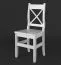 Stuhl Kiefer Vollholz massiv weiß Lagopus 11 - Abmessungen: 97 x 46 x 47 cm (H x B x T)
