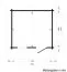 Gartenhaus 4,1 x 3,94 Meter (inkl. Dach) | 1 Fenster | 70 mm Blockbohlen |natur unbehandelt | Satteldach | inkl. Fußboden | aus nordischer Fichte Abbildung
