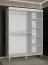 Kleiderschrank mit fünf Fächern Jotunheimen 245, Farbe: Weiß - Abmessungen: 208 x 150,5 x 62 cm (H x B x T)