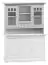 Aufsatz für Kommode Gyronde, Kiefer massiv Vollholz, weiß lackiert - 105 x 130 x 35 cm (H x B x T)