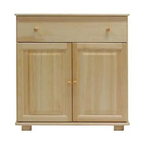 Sideboard mit 1 Schublade, Farbe: Natur, Breite: 100 cm - Küchenschrank, Anrichte, Sideboard Abbildung