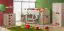 Jugendzimmer - Hängeregal Elias 14, Farbe: Hellbraun / Rot - Abmessungen: 65 x 110 x 22 cm (H x B x T)