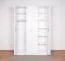 Schlafzimmer - Kleiderschrank, Farbe: Weiß - 222 x 150 x 52 cm (H x B x T)