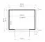 Holz-Gartenhaus 2 x 2,51 Meter (inkl. Dach) | Natur | Pultdach Abbildung