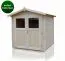 Holz-Gartenhütte 2,4 x 2,4 Meter (inkl. Dach) | Naturbelassen | Satteldach Abbildung