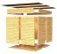 Holz-Gerätehaus / Gartenhaus 1,8 x 3,24 Meter (inkl. Dach) | aus vorgefertigten Elementen| unbehandelt | mit Pultdach Abbildung