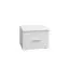 Nachtkommode Weiß 35x47x41 (HxBxT) MDF Abbildung