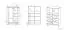Vitrine Orivesi 07, Farbe: Weiß - Abmessungen: 140 x 92 x 42 cm (H x B x T), mit 2 Türen und 8 Fächern