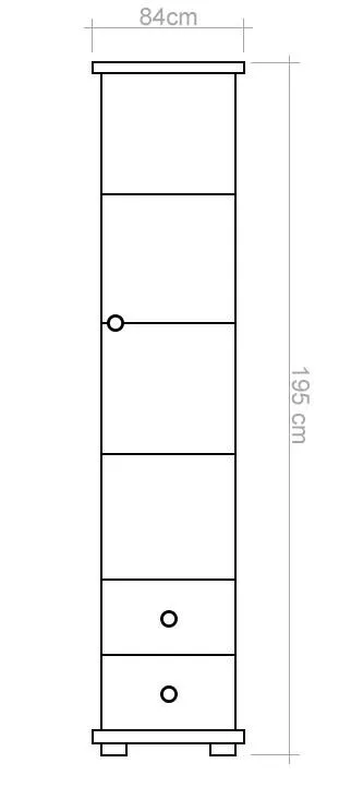 Schrank schmal Abbildung