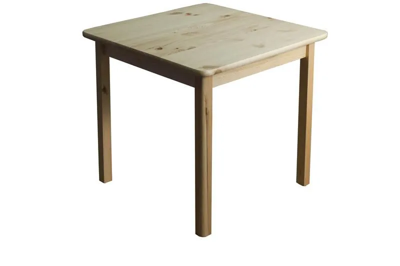 Tisch 75x75 cm Kiefer massiv, Farbe: Natur Abbildung