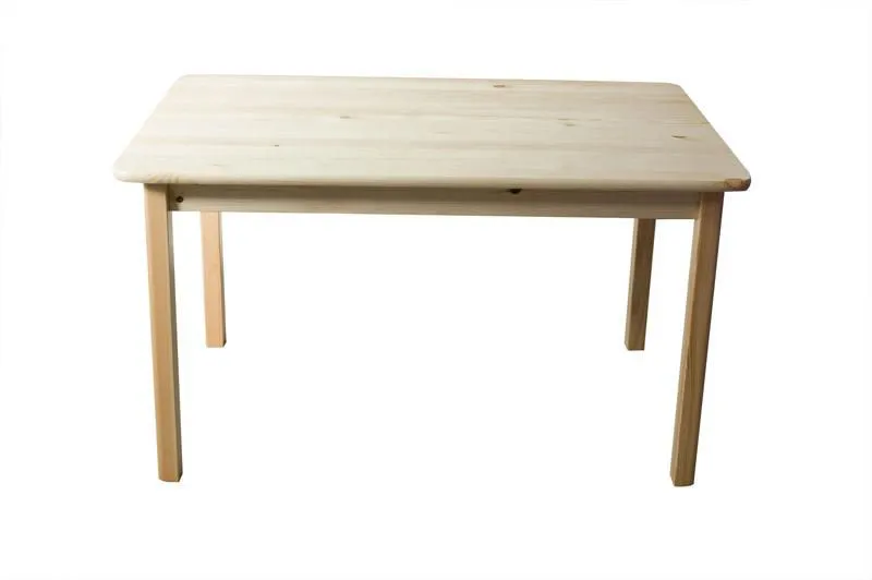 Massivholz Esstisch 120x60 cm Kiefer, Farbe: Natur Abbildung